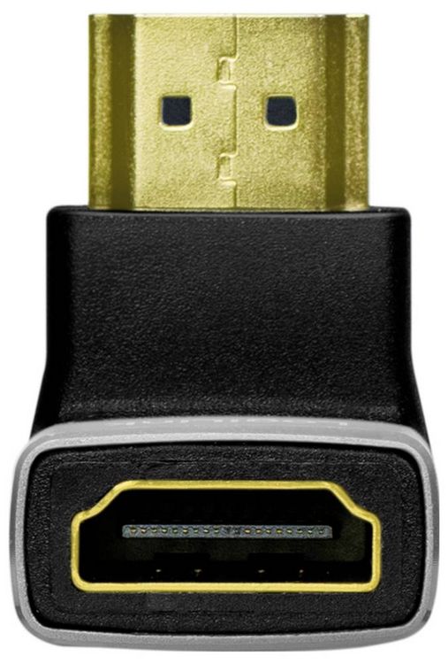 Produktbild: LogiLink AH0005A HDMI Adapter [1x HDMI-Buchse - 1x HDMI-Stecker] Schwarz-Grau