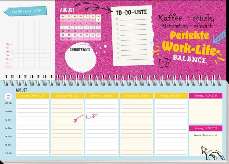 Produktbild: Tischkalender 2027 quer: Am Ende der Nerven ist noch l&auml;ngst nicht Feierabend