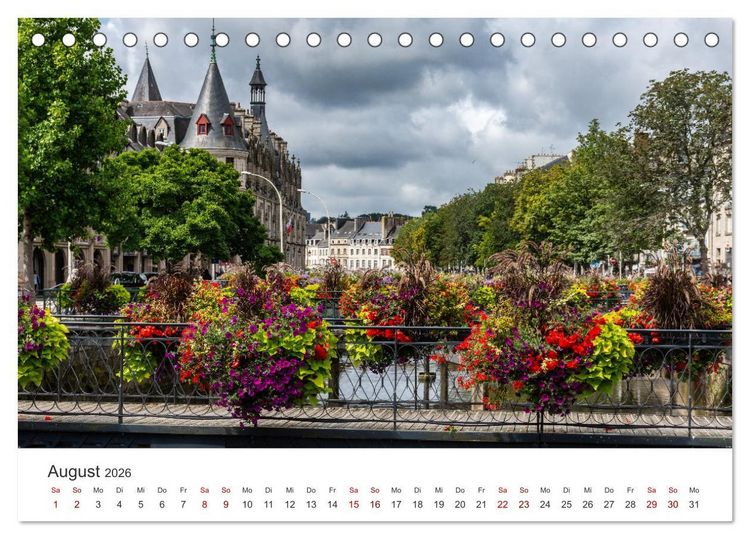 Produktbild: Die Bretagne - Traumpfade (Tischkalender 2026 DIN A5 quer), CALVENDO Monatskalender