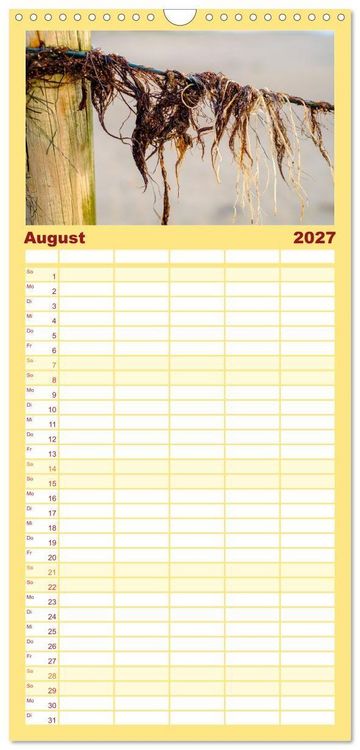 Produktbild: Familienplaner 2027 - feeling Sylt mit 5 Spalten (Wandkalender, 21 x 45 cm) CALVENDO