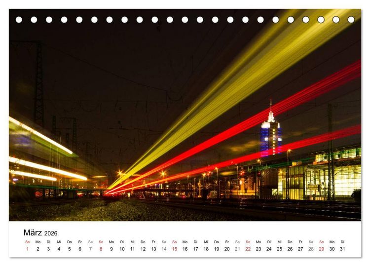 Produktbild: Nachts in M&uuml;nchen (Tischkalender 2026 DIN A5 quer), CALVENDO Monatskalender