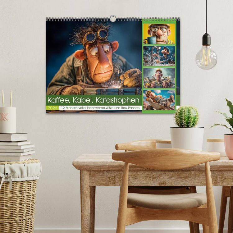 Produktbild: Kaffee, Kabel, Katastrophen (Wandkalender 2026 DIN A3 quer), CALVENDO Monatskalender