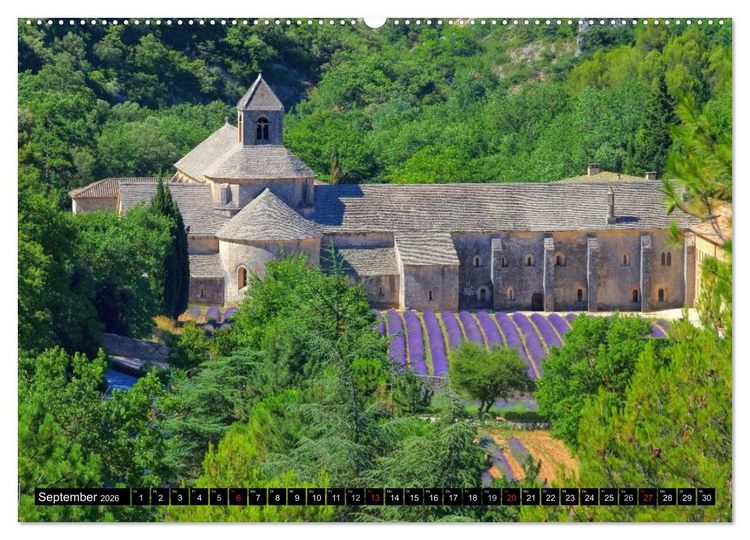 Produktbild: Verzaubernde Provence (hochwertiger Premium Wandkalender 2026 DIN A2 quer), Kunstdruck in Hochglanz