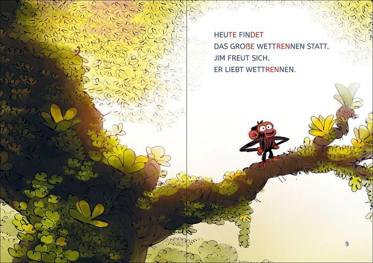 Produktbild: Lesel&ouml;wen 1. Klasse - Jim ist mies drauf - Fertig, los ... Banane! (Gro&szlig;buchstaben)