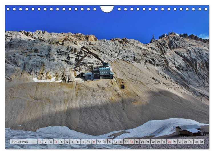 Produktbild: Zugspitze - Der h&ouml;chste Berg Deutschlands (Wandkalender 2026 DIN A4 quer), CALVENDO Monatskalender