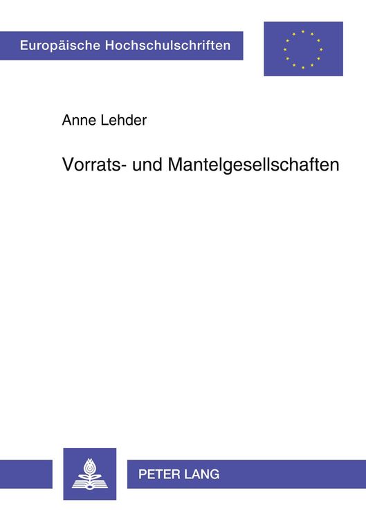 Produktbild: Vorrats- und Mantelgesellschaften