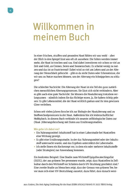 Produktbild: Die Anti-Aging-Ern&auml;hrung f&uuml;r die Haut