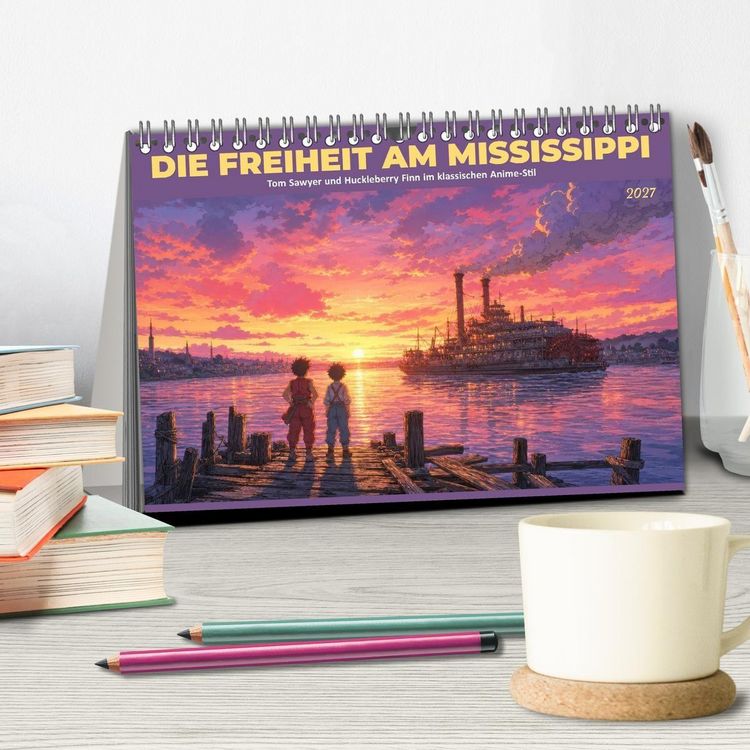 Produktbild: Die Freiheit am Mississippi (Tischkalender 2027 DIN A5 quer), CALVENDO Monatskalender