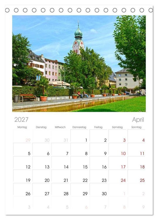 Produktbild: Tischplaner 2027 - Rosenheim - Die Stadt vor den Bergen (A5 Tischkalender zum Aufstellen) CALVENDO