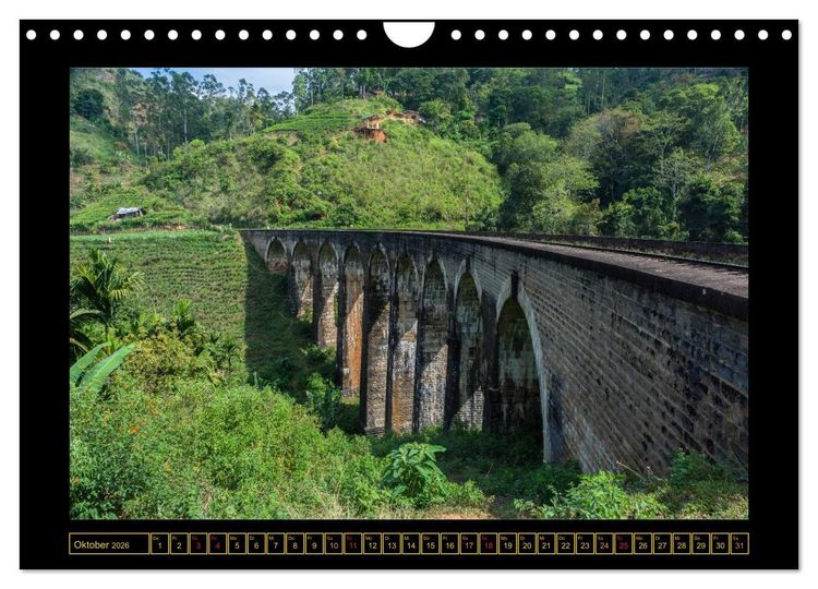 Produktbild: Sri Lanka - Landschaft und Kultur (Wandkalender 2026 DIN A4 quer), CALVENDO Monatskalender