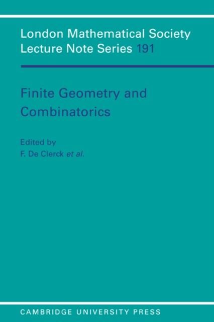 Produktbild: Finite Geometries and Combinatorics