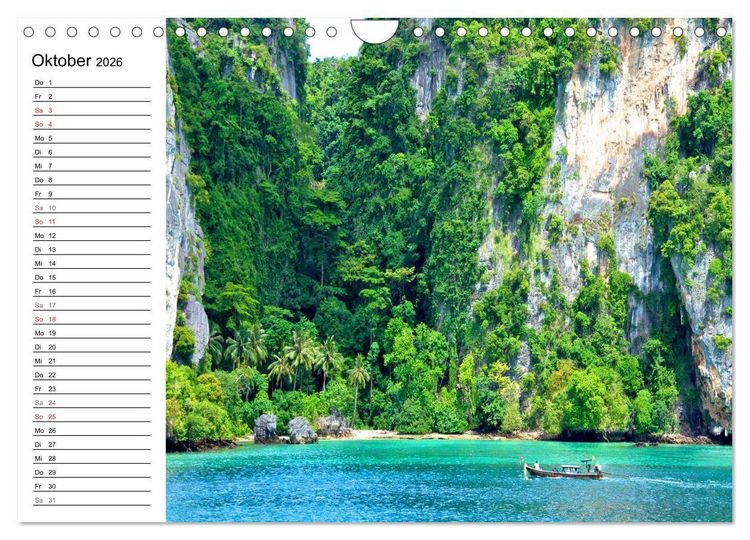 Produktbild: Thailand - Ein bezauberndes K&ouml;nigreich (Wandkalender 2026 DIN A4 quer), CALVENDO Monatskalender