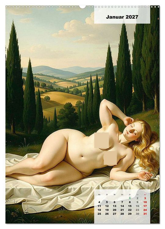 Produktbild: Entbl&ouml;&szlig;te Epochen &ndash; Renaissance (hochwertiger Premium Wandkalender 2027 DIN A2 hoch), Kunstdruck in Hochglanz