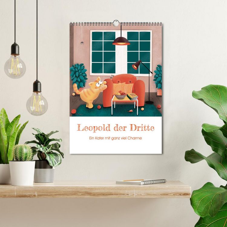Produktbild: LEOPOLD DER DRITTE - Ein Kater mit ganz viel Charme (Wandkalender 2026 DIN A3 hoch), CALVENDO Monatskalender