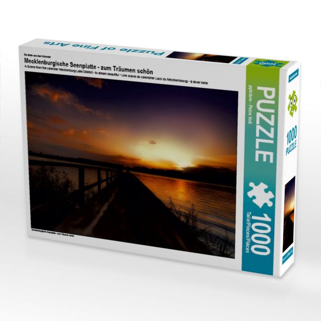 Produktbild: CALVENDO Puzzle Ein Motiv aus dem Kalender Mecklenburgische Seenplatte - zum Tr&auml;umen sch&ouml;n | 1000 Teile Lege-Gr&ouml;&szlig;e 64x48cm Foto-Puzzle f&uuml;r gl&uuml;ckliche Stunden