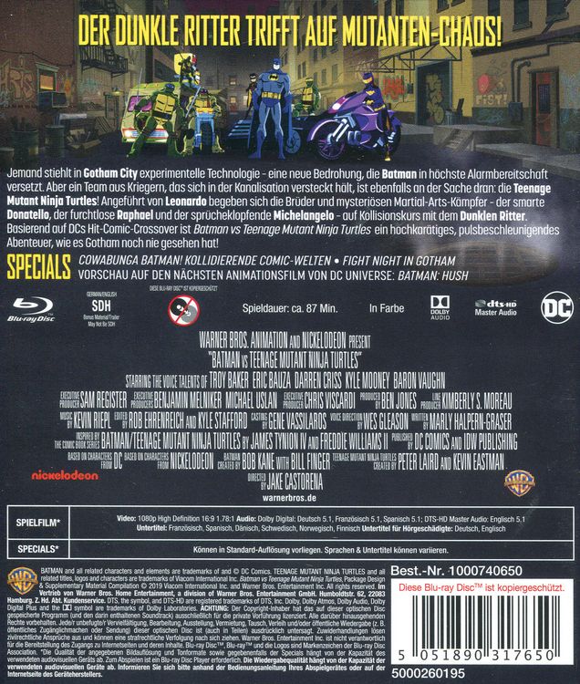 Produktbild: Batman/Teenage Mutant Ninja Turtles