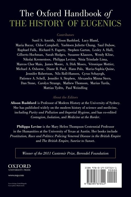Produktbild: The Oxford Handbook of the History of Eugenics