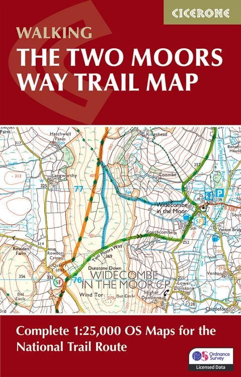 Produktbild: Two Moors Way Trail Map