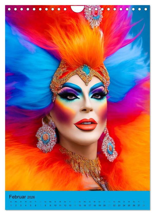 Produktbild: Drag Queens im Rampenlicht (Wandkalender 2026 DIN A4 hoch), CALVENDO Monatskalender