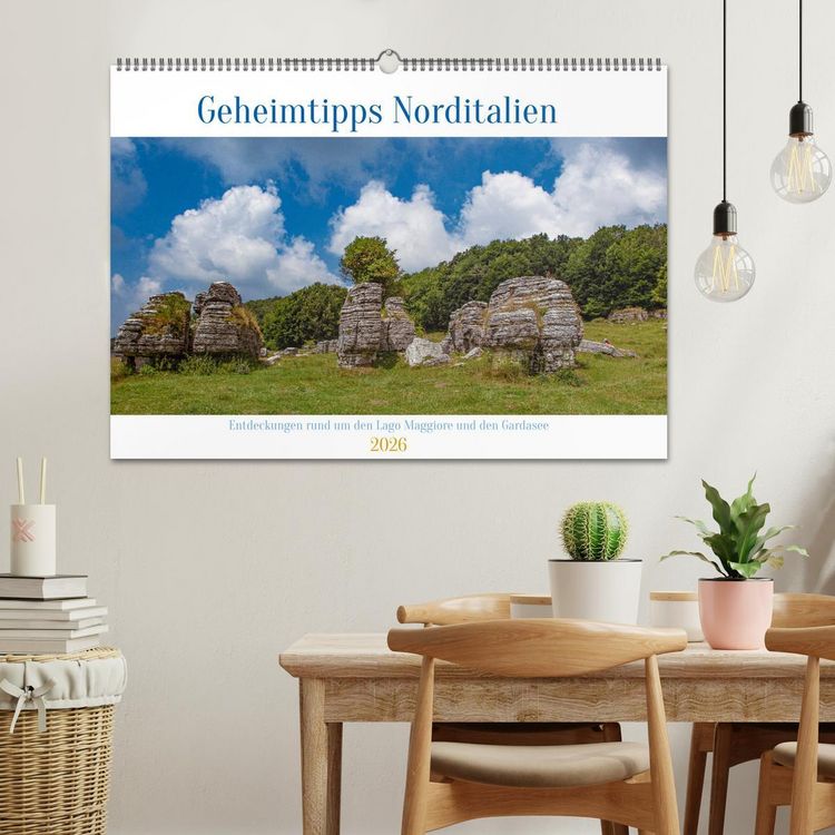 Produktbild: Geheimtipps Norditalien (Wandkalender 2026 DIN A2 quer), CALVENDO Monatskalender