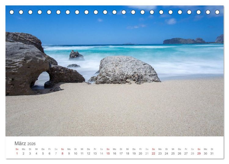 Produktbild: Kreta - Naturlandschaften (Tischkalender 2026 DIN A5 quer), CALVENDO Monatskalender
