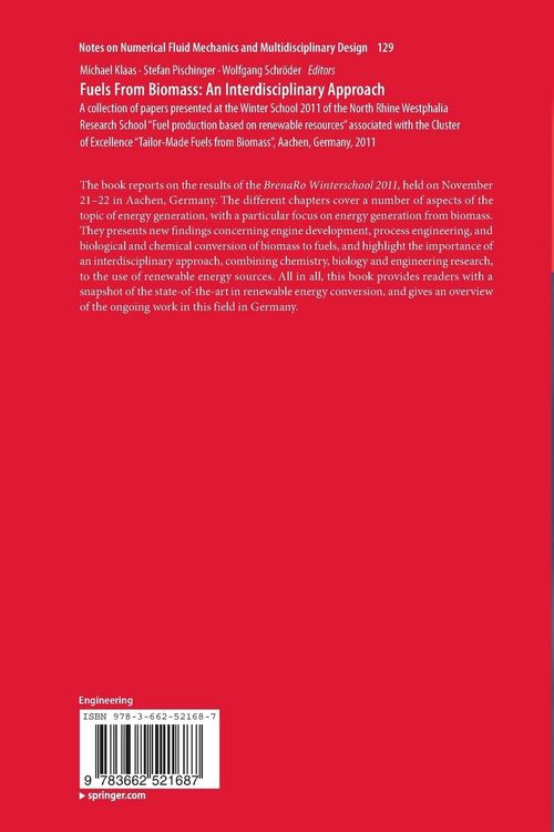 Produktbild: Fuels From Biomass: An Interdisciplinary Approach