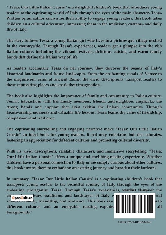 Produktbild: Tessa Our Little Italian Cousin