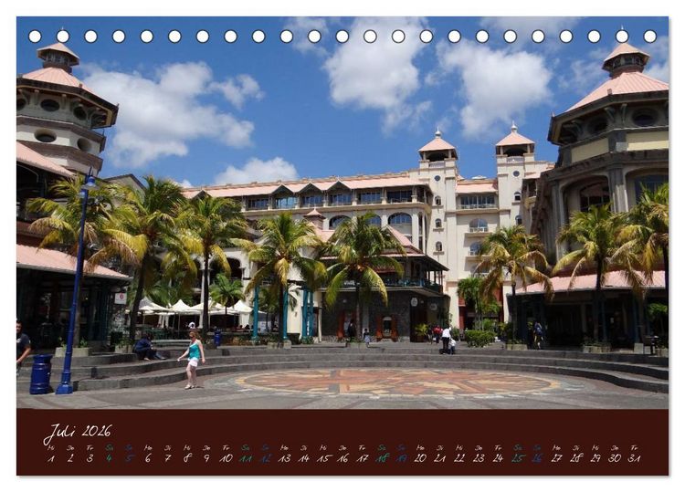 Produktbild: Indische Perle - Mauritius (Tischkalender 2026 DIN A5 quer), CALVENDO Monatskalender