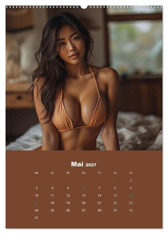 Produktbild: Asian Girls Kalender &ndash; Sexy Bikini Sch&ouml;nheiten (hochwertiger Premium Wandkalender 2027 DIN A2 hoch), Kunstdruck in Hochglanz