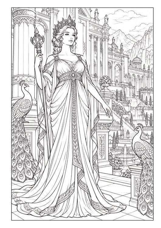 Produktbild: G&ouml;tter & Legenden &ndash; Fantasy Malbuch f&uuml;r Erwachsene mit 50 detailreichen Ausmalbildern