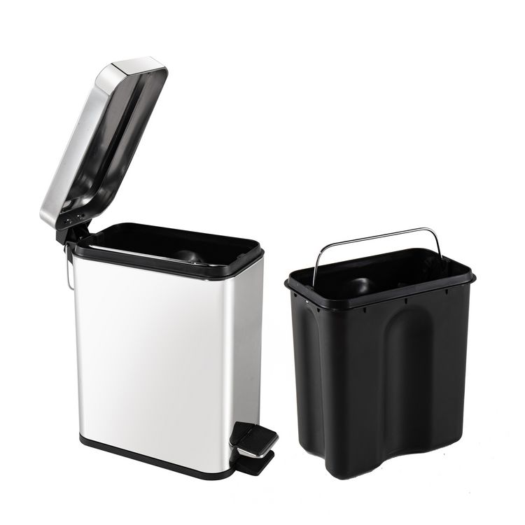 Produktbild: HTI-Living Pedalm&uuml;lleimer Modern 5L Silber Pedalm&uuml;lleimer Modern 5L Silber