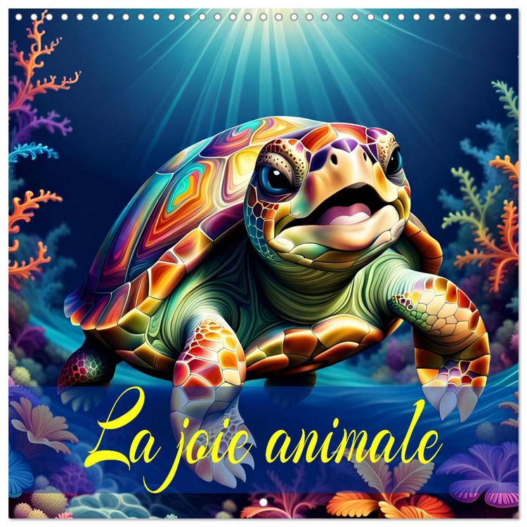 Produktbild: La joie animale (Calendrier mural carr&eacute; 2026 30x30 cm) Calendrier double avec une page pour vos prises de notes