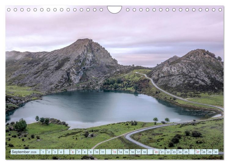 Produktbild: Nordspanien, wilde Atlantikk&uuml;ste und hohe Berge (Wandkalender 2026 DIN A4 quer), CALVENDO Monatskalender