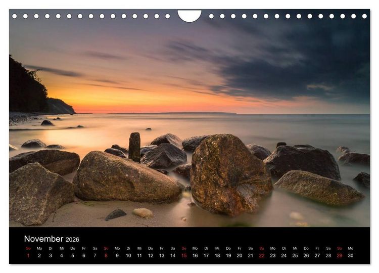 Produktbild: wonderful moments - R&uuml;gen 2026 (Wandkalender 2026 DIN A4 quer), CALVENDO Monatskalender