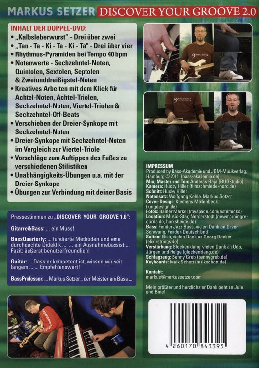 Produktbild: Markus Setzer - Discover your Groove 2.0 [2 DVDs]
