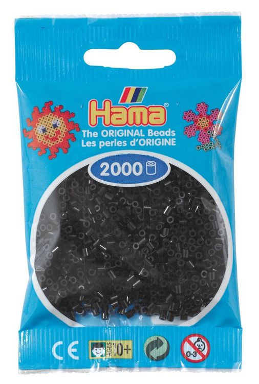 Produktbild: Mini-Perlen, 2000St. Schwarz