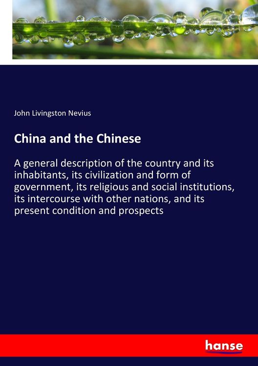 Produktbild: China and the Chinese