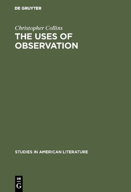 Produktbild: The uses of observation