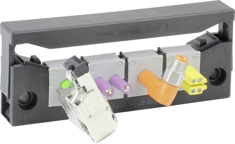 Produktbild: Icotek KEL-QUICK E4 Kabeleinf&uuml;hrungsleiste Polyamid Schwarz 1St.