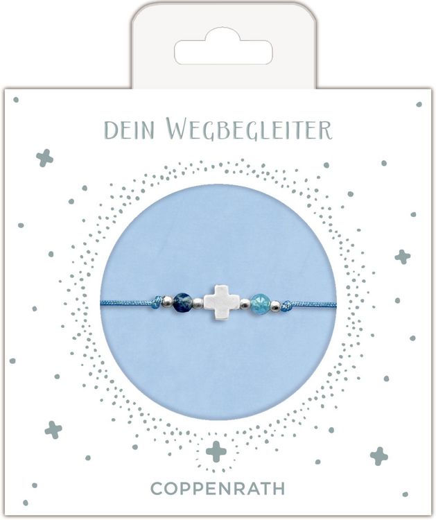 Produktbild: Armband - Perlenarmband mit Kreuzanh&auml;nger