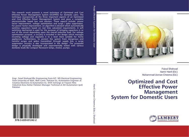 Produktbild: Optimized and Cost Effective Power Management System for Domestic Users
