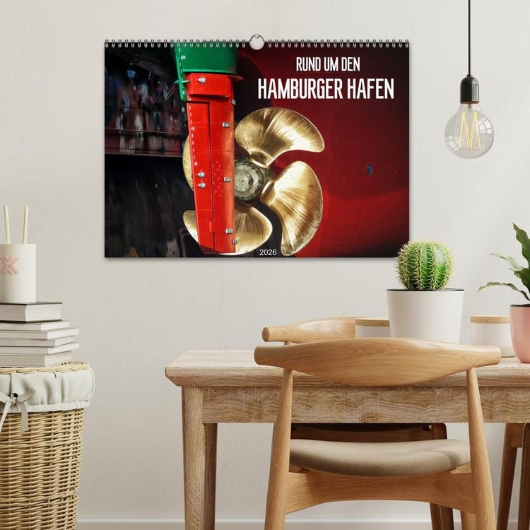 Produktbild: Rund um den Hamburger Hafen (Wandkalender 2026 DIN A3 quer), CALVENDO Monatskalender