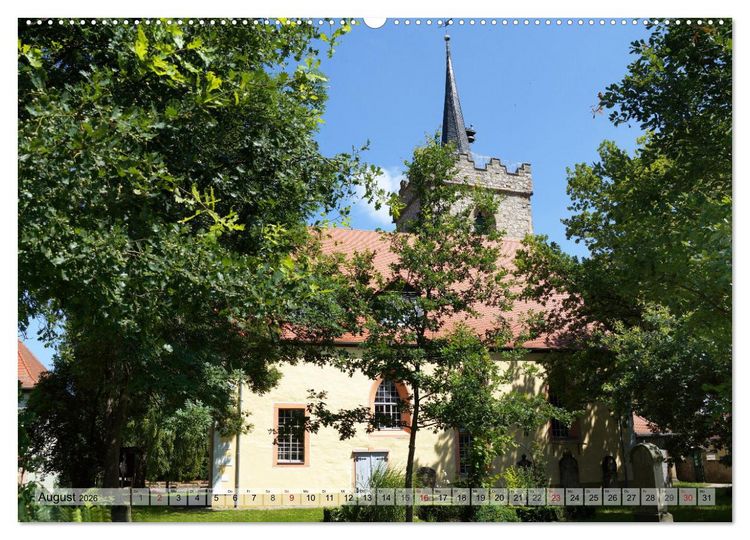 Produktbild: Wunderbares Th&uuml;ringen - besondere Dorfkirchen (hochwertiger Premium Wandkalender 2026 DIN A2 quer), Kunstdruck in Hochglanz