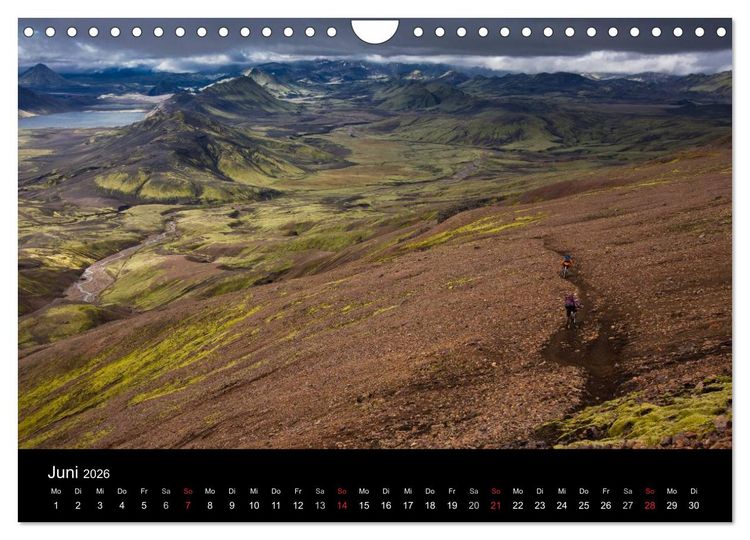 Produktbild: Bike Abenteuer Island (Wandkalender 2026 DIN A4 quer), CALVENDO Monatskalender