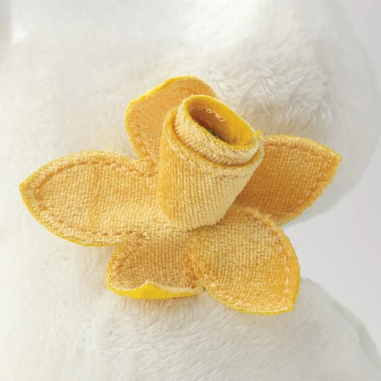Produktbild: Aurora 61555 - Moomin Standing with Daffodil (Narzisse), Mumin-Pl&uuml;schfigur, ca.17 cm