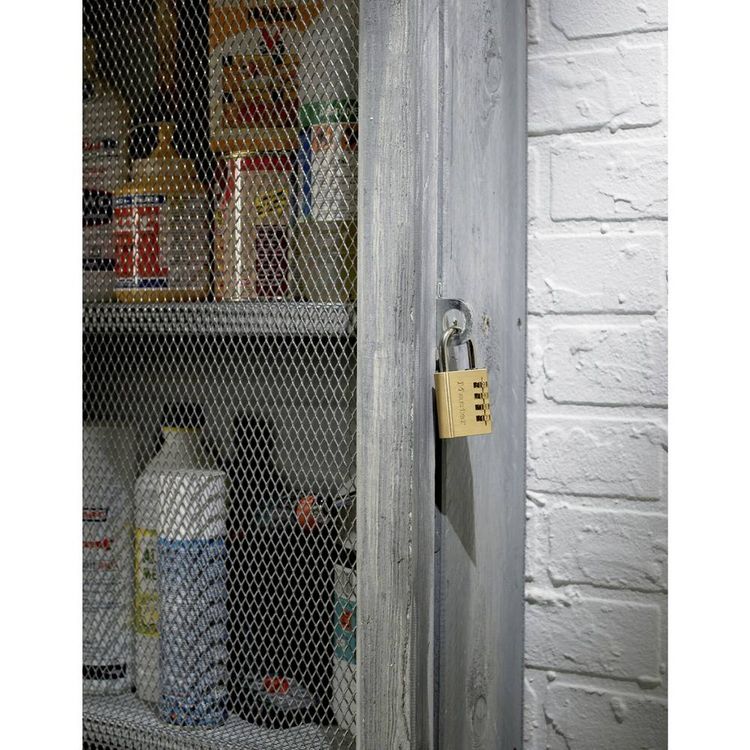 Produktbild: Master Lock P44298 Vorh&auml;ngeschloss Gold, Silber Zahlenschloss