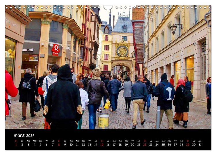 Produktbild: MA NORMANDIE (Calendrier mural 2026 DIN A3 vertical), CALVENDO calendrier mensuel