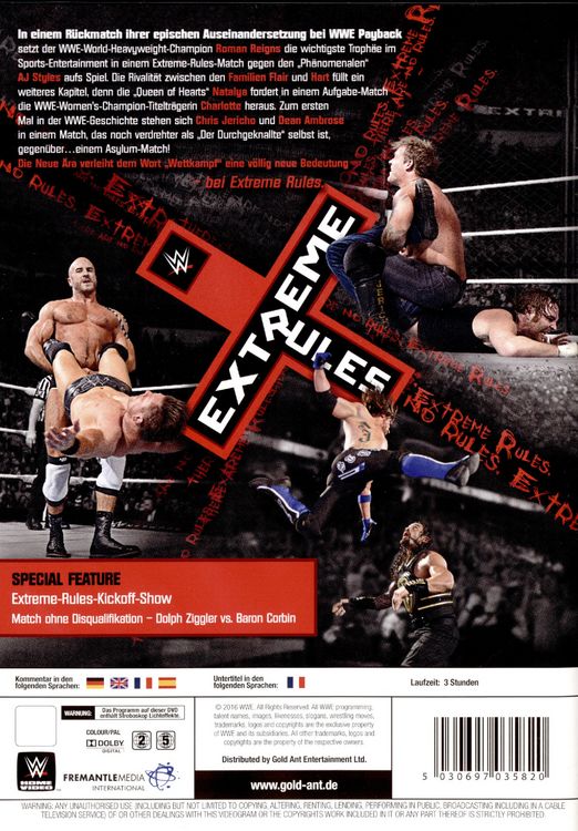 Produktbild: WWE - Extreme Rules 2016
