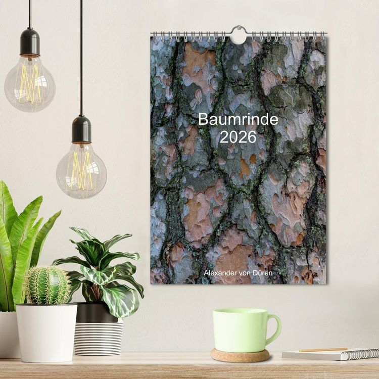 Produktbild: Baumrinde 2026 (Wandkalender 2026 DIN A4 hoch), CALVENDO Monatskalender