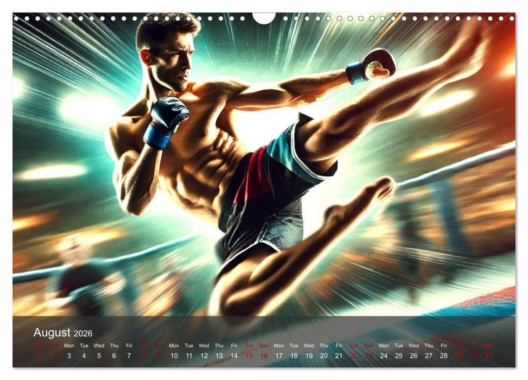 Produktbild: MMA UK - The ultimate fight (Wall Calendar 2026 DIN A3 landscape), CALVENDO 12 Month Wall Calendar